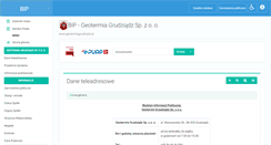 Desktop Screenshot of bip.geotermiagrudziadz.pl
