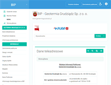 Tablet Screenshot of bip.geotermiagrudziadz.pl